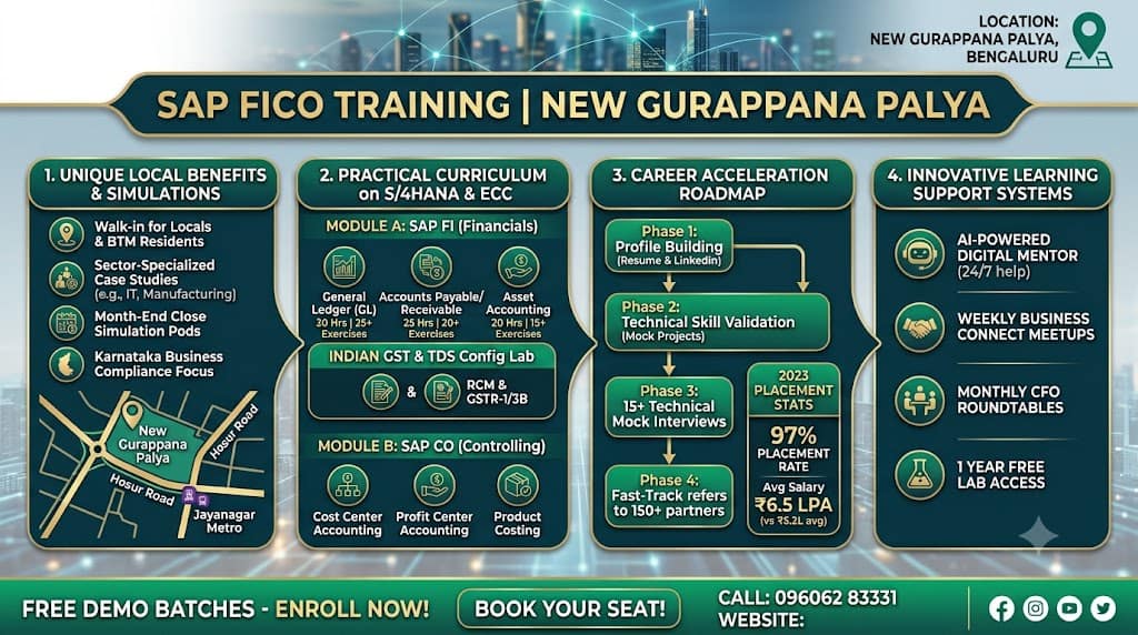 SAP FICO Training in New Gurappana Palya