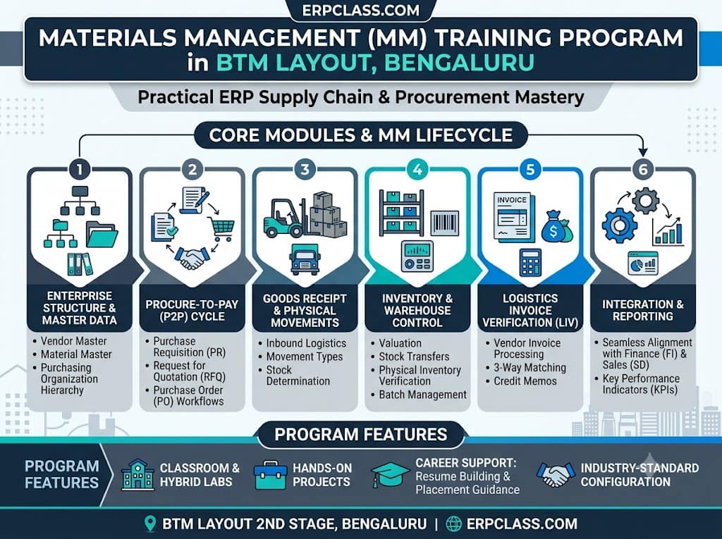 SAP MM Training in BTM Layout