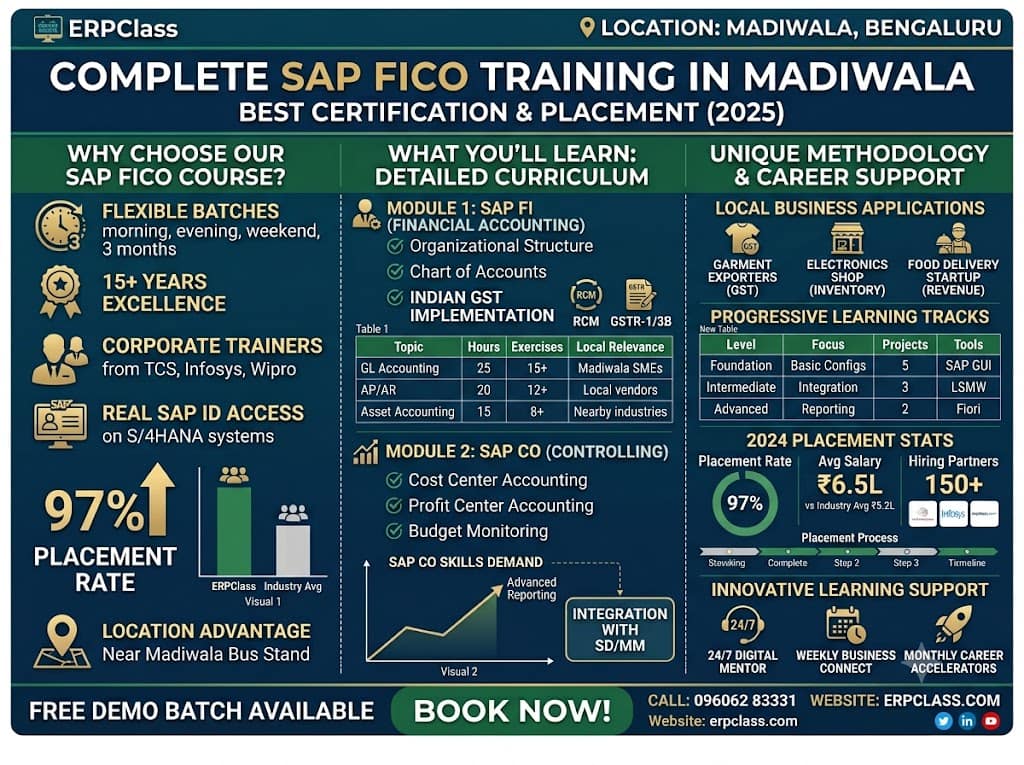 SAP FICO Training in Madiwala SAP FICO Training in Madiwala