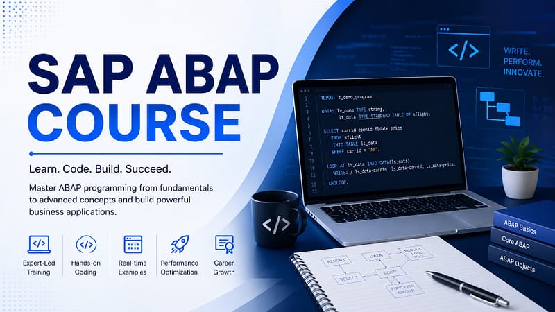 SAP ABAP Course in BTM Layout, Bangalore – Complete Career Guide 2026 | ERP Class SAP ABAP course- from basics to advanced concepts with hands-on training